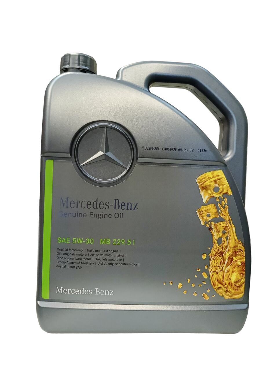 MERCEDES MB 5W-30 229.52 5L OEM A0009899502 13AMEE
