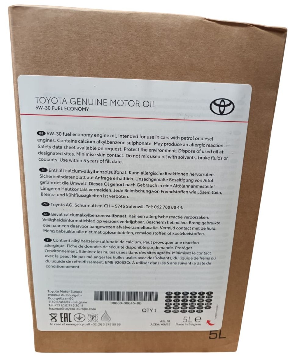 Toyota SAE 5W-30 FE 5L OEM 888080845 DOYPACK 1