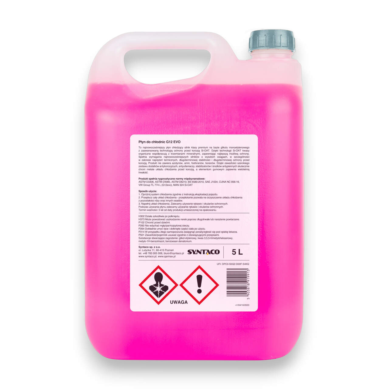 QARMAX PŁYN DO CHŁODNIC G12 EVO 5L 3