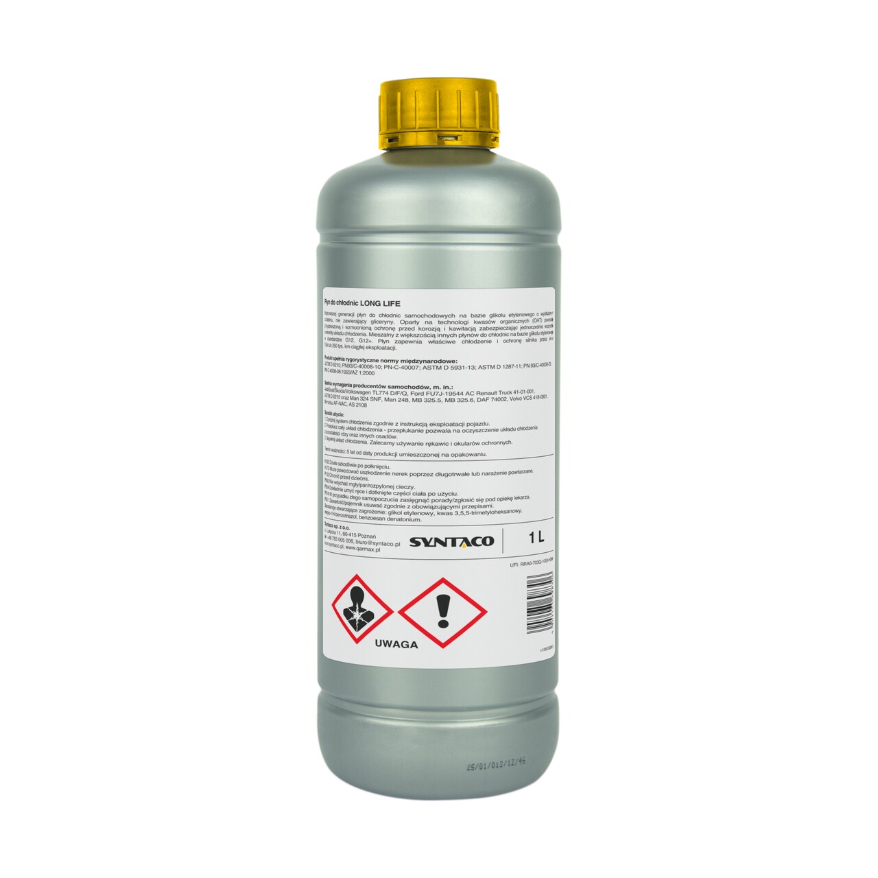 QARMAX PŁYN DO CHŁODNIC LONG LIFE Żółty 1L 1