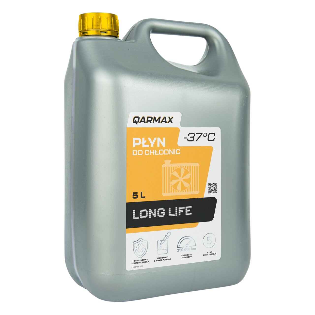 QARMAX PŁYN DO CHŁODNIC LONG LIFE Żółty 5L 1