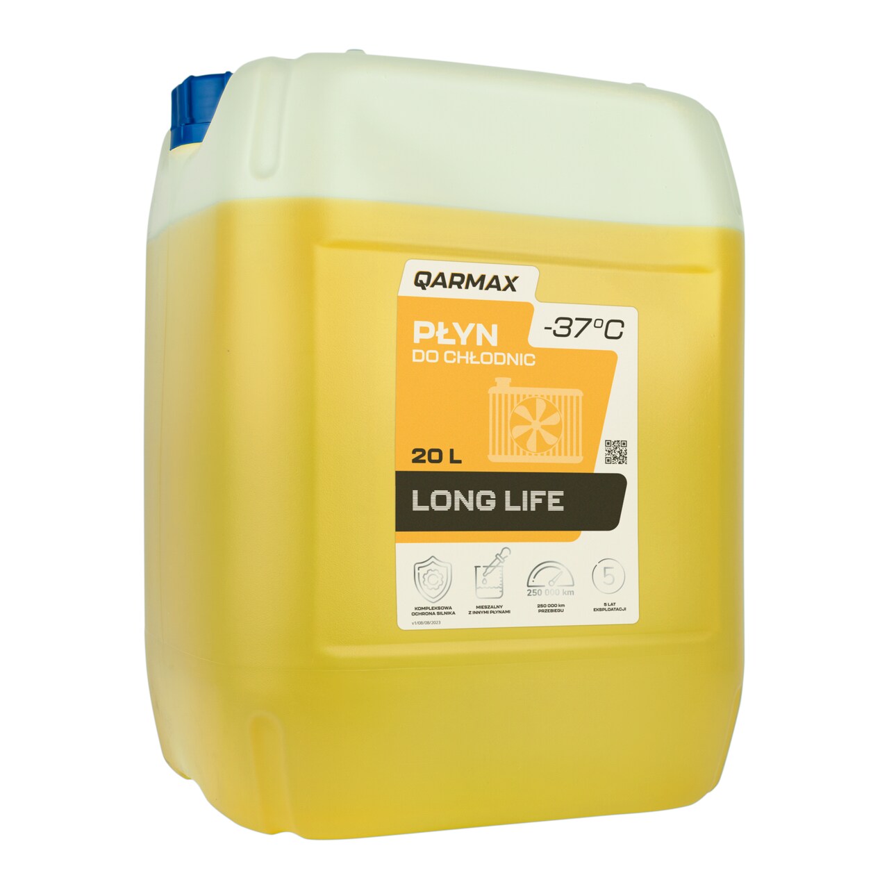 QARMAX PŁYN DO CHŁODNIC LONG LIFE Żółty 20L 2