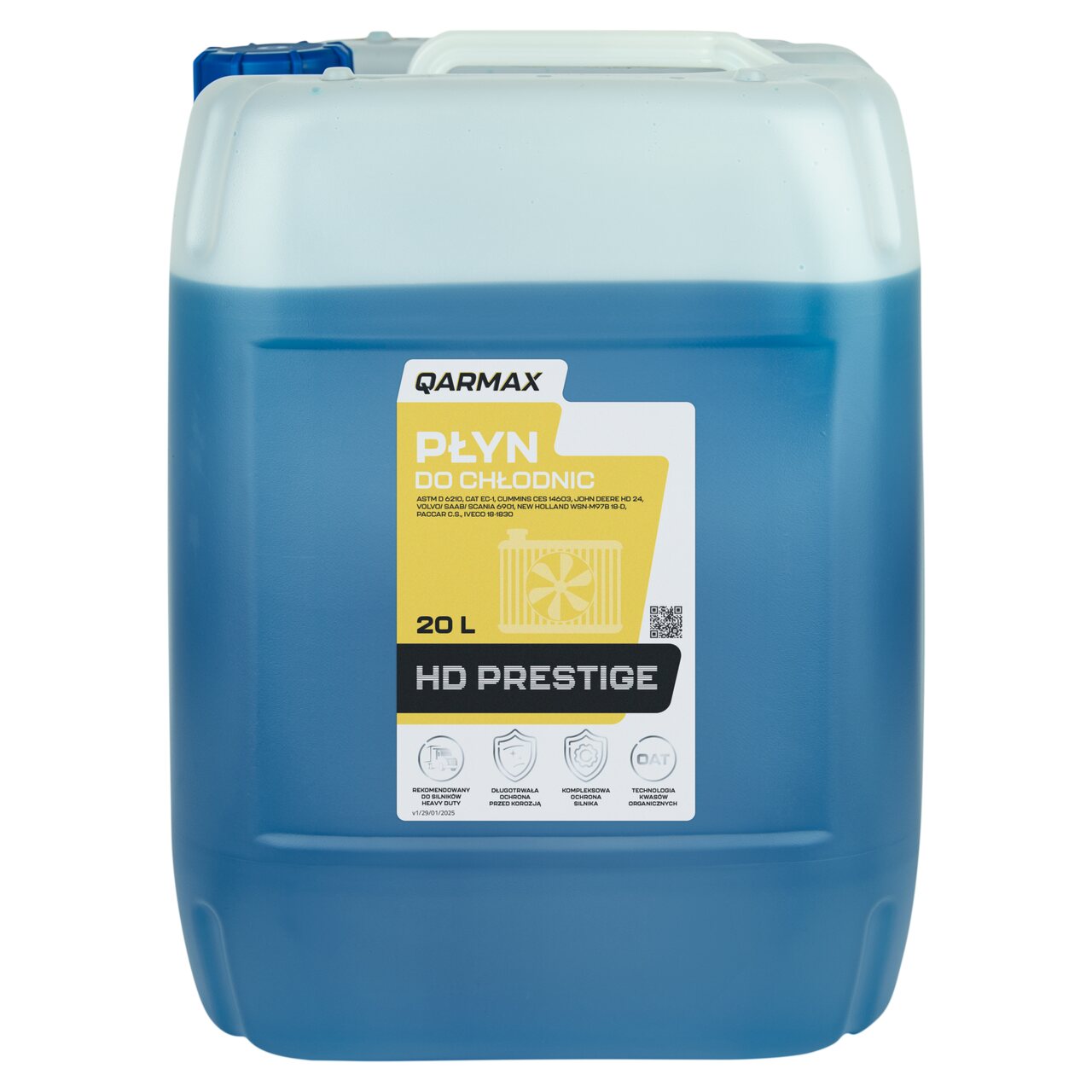 QARMAX HD PRESTIGE PŁYN DO CHŁODNIC CIEMNONIEBIESKI 20l