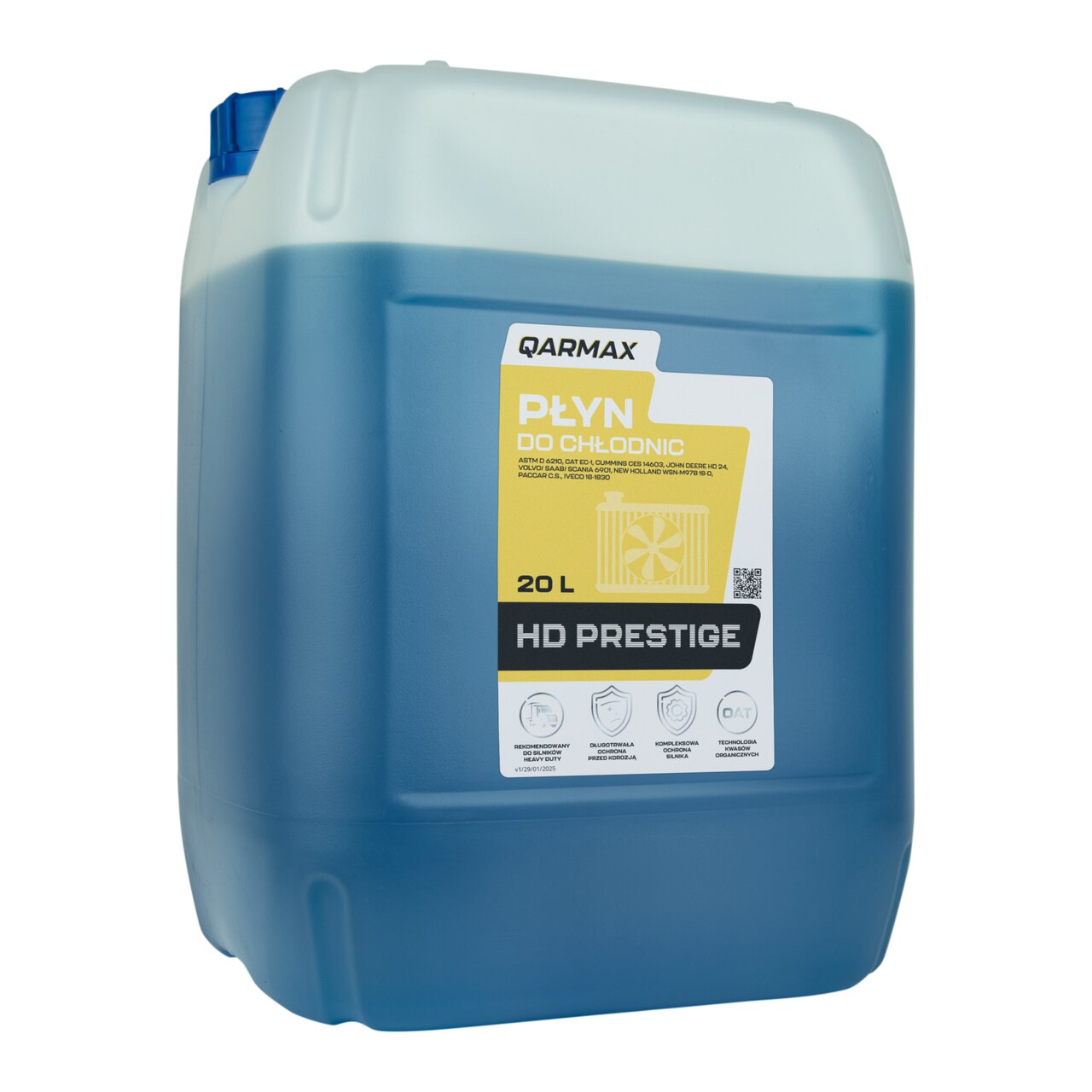 QARMAX HD PRESTIGE PŁYN DO CHŁODNIC CIEMNONIEBIESKI 20l 1