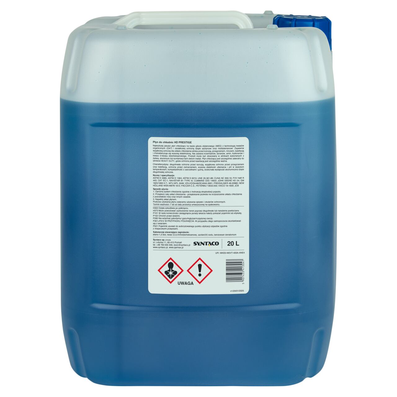 QARMAX HD PRESTIGE PŁYN DO CHŁODNIC CIEMNONIEBIESKI 20l 2