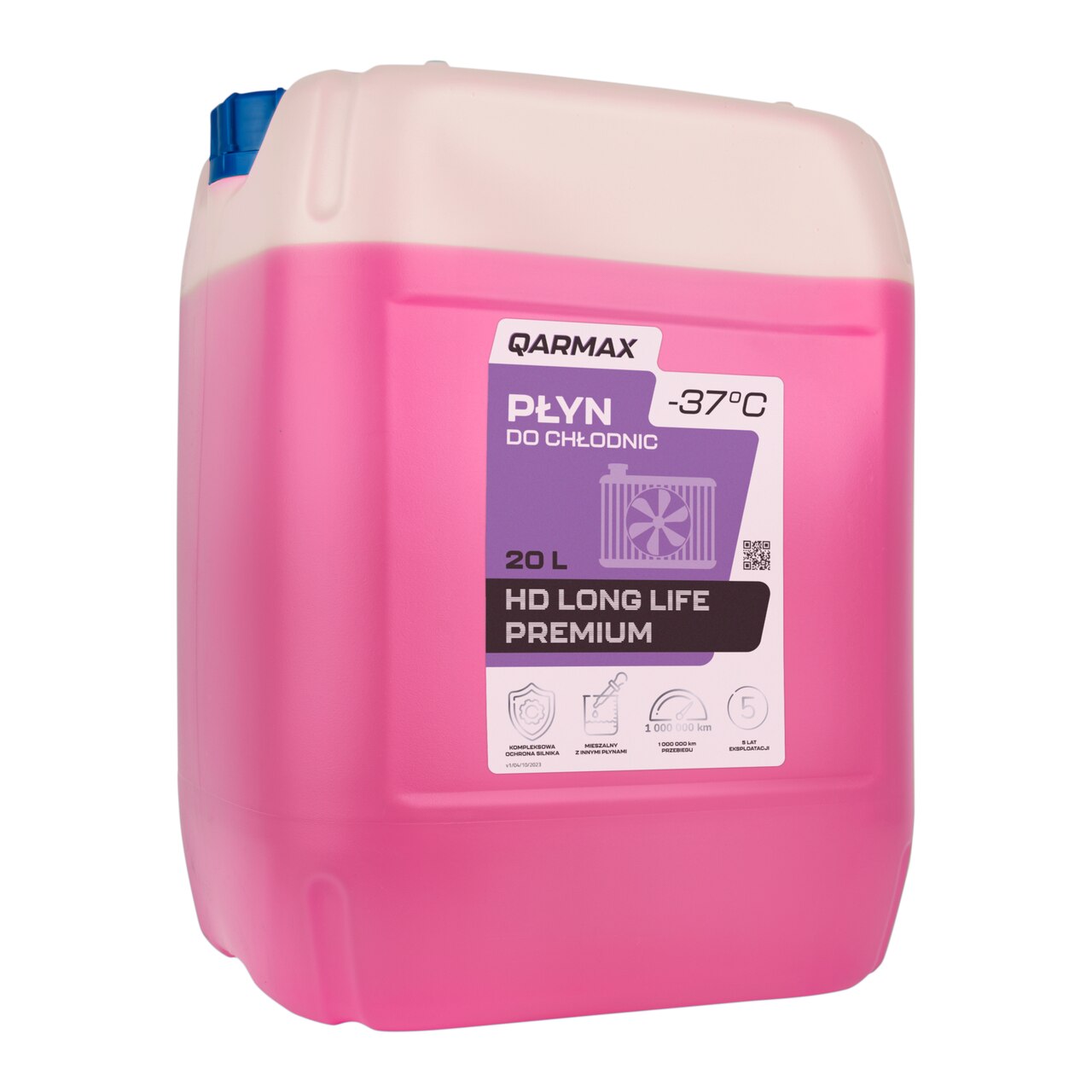 QARMAX HD PREMIUM LONG LIFE KONCENTRAT DO CHŁODNIC czerwony 20L 1