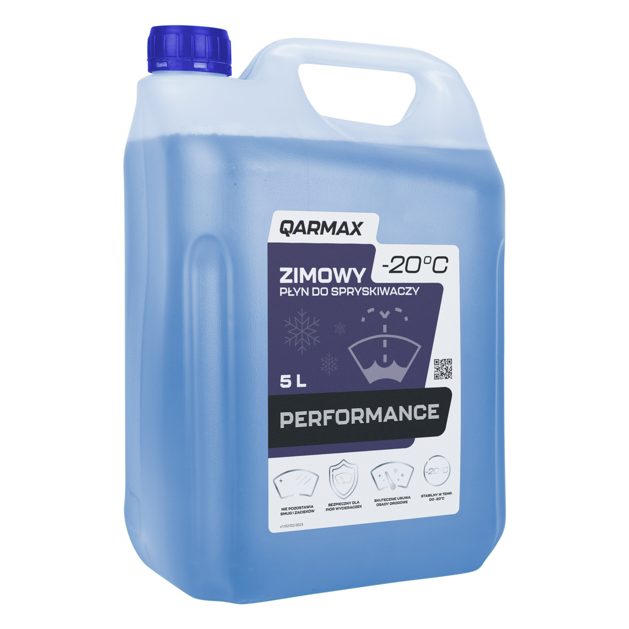 QARMAX PERFORMANCE PŁYN DO SPRYSKIWACZY ZIMOWY ETANOL -20 5L 1
