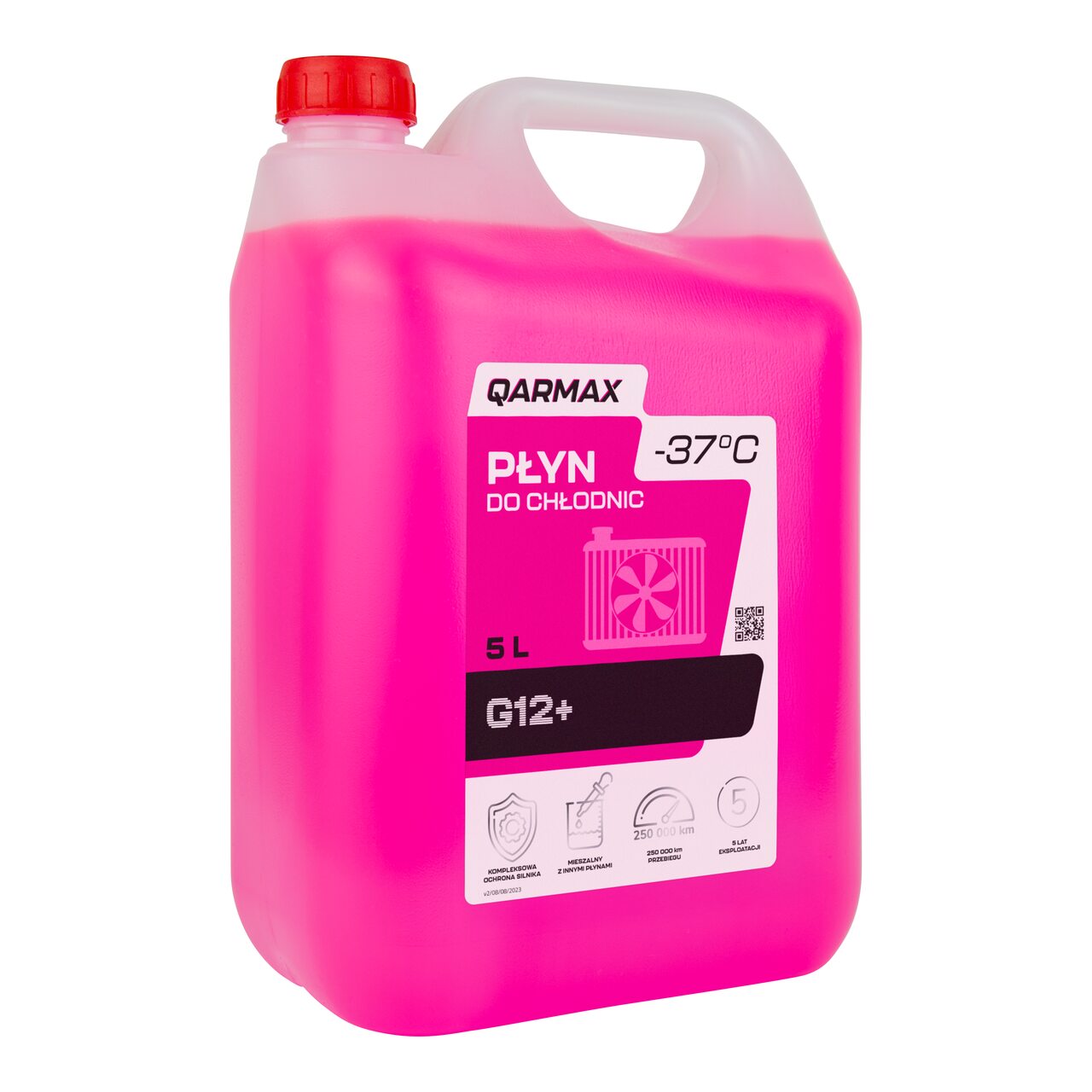 QARMAX PŁYN DO CHŁODNIC G12+ RÓŻOWY 5L 2