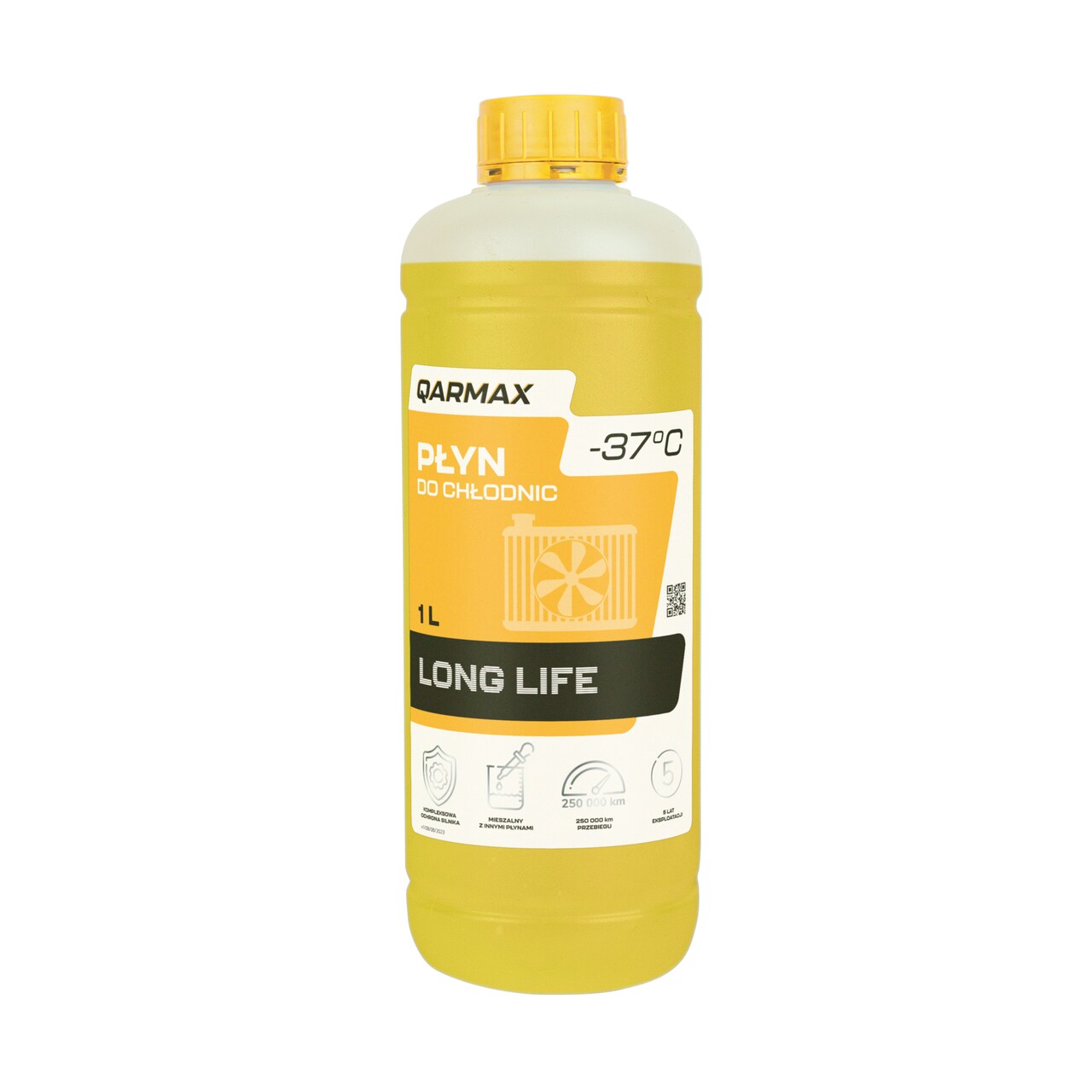 QARMAX PŁYN DO CHŁODNIC LONG LIFE Żółty 1L 2