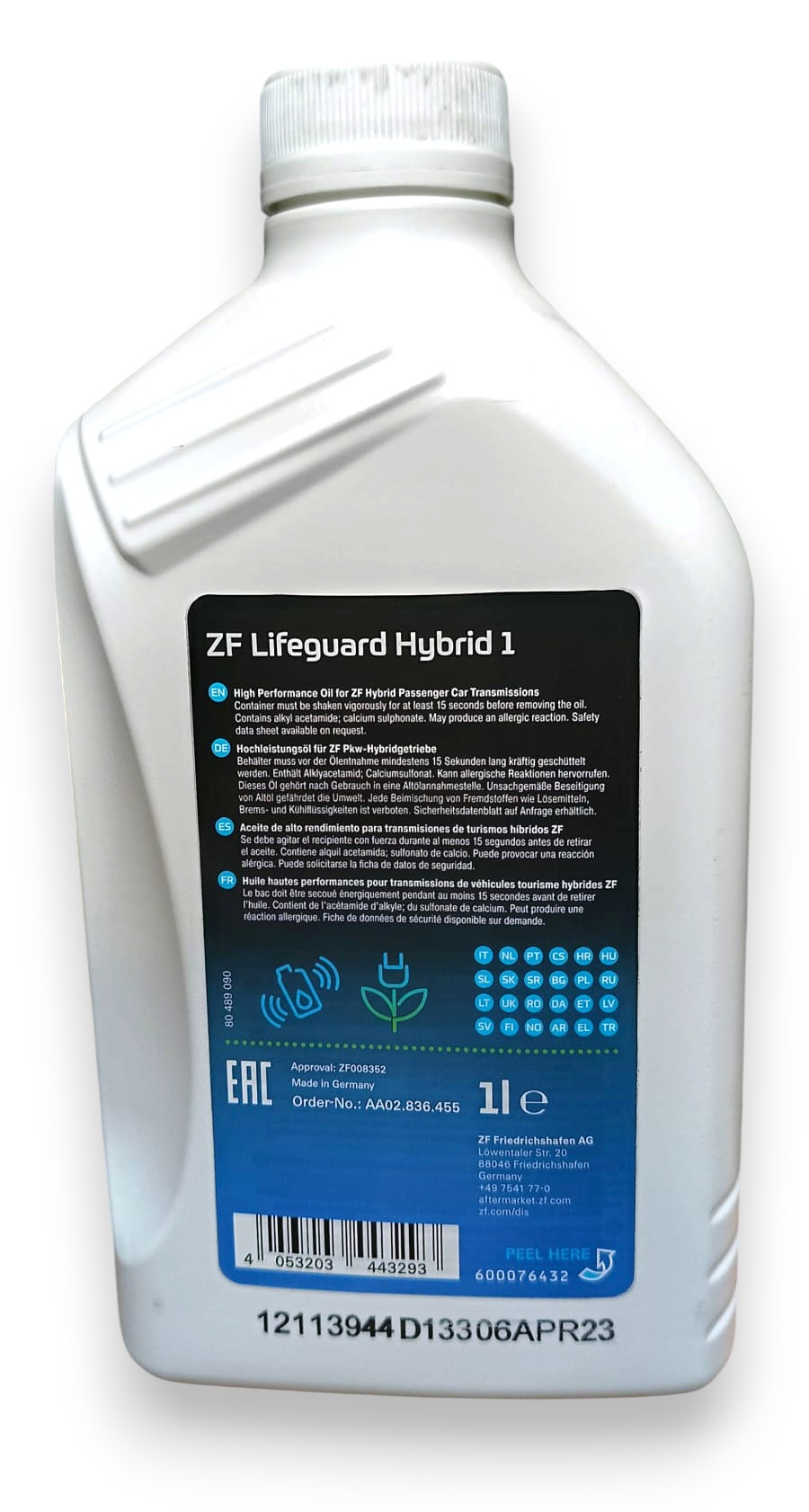 BMW/ZF Lifeguard Hybrid 1 1L OEM AA02.836.455:000 1