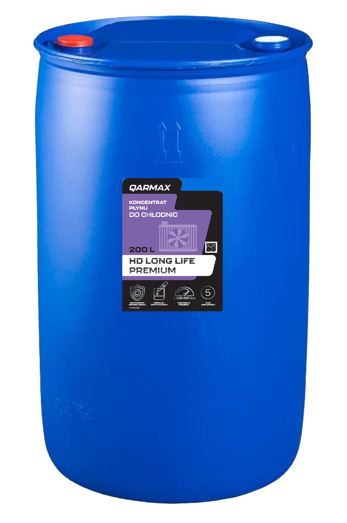 QARMAX HD PREMIUM LONG LIFE KONCENTRAT DO CHŁODNIC czerwony 200L