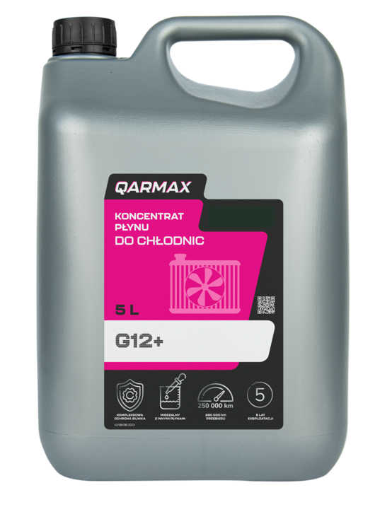 QARMAX KONCENTRAT PŁYNU DO CHŁODNIC G12+ czerwony 5L