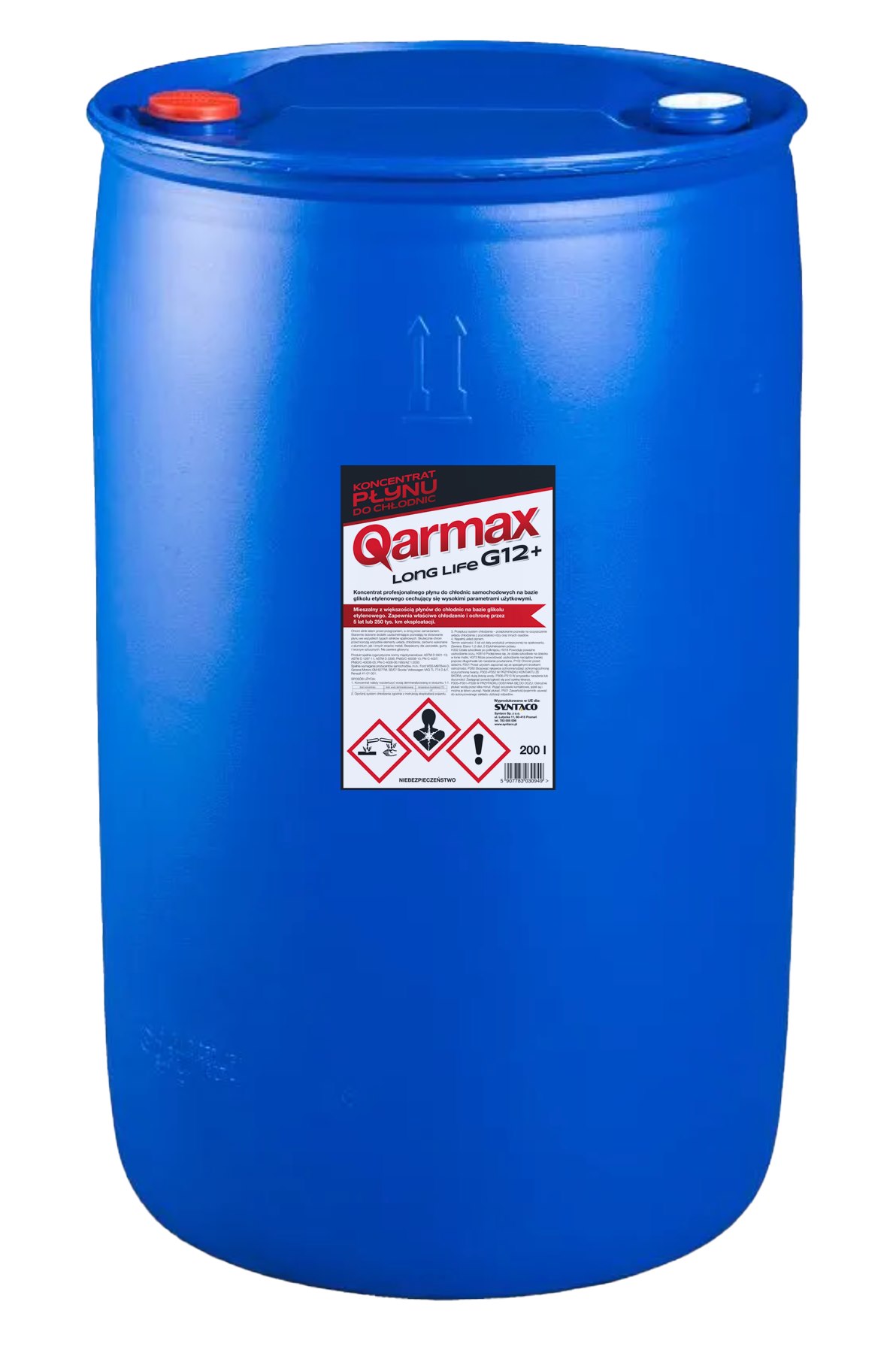 QARMAX KONCENTRAT PŁYNU DO CHŁODNIC G12+ czerwony 200L
