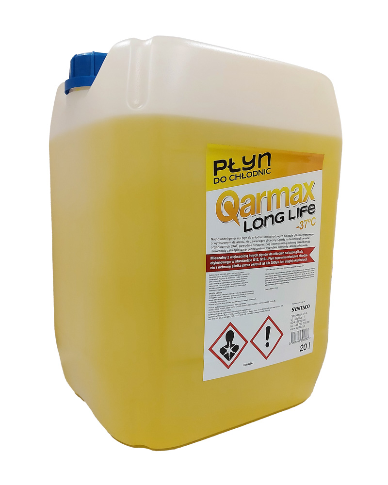 QARMAX PŁYN DO CHŁODNIC LONG LIFE Żółty 20L 3