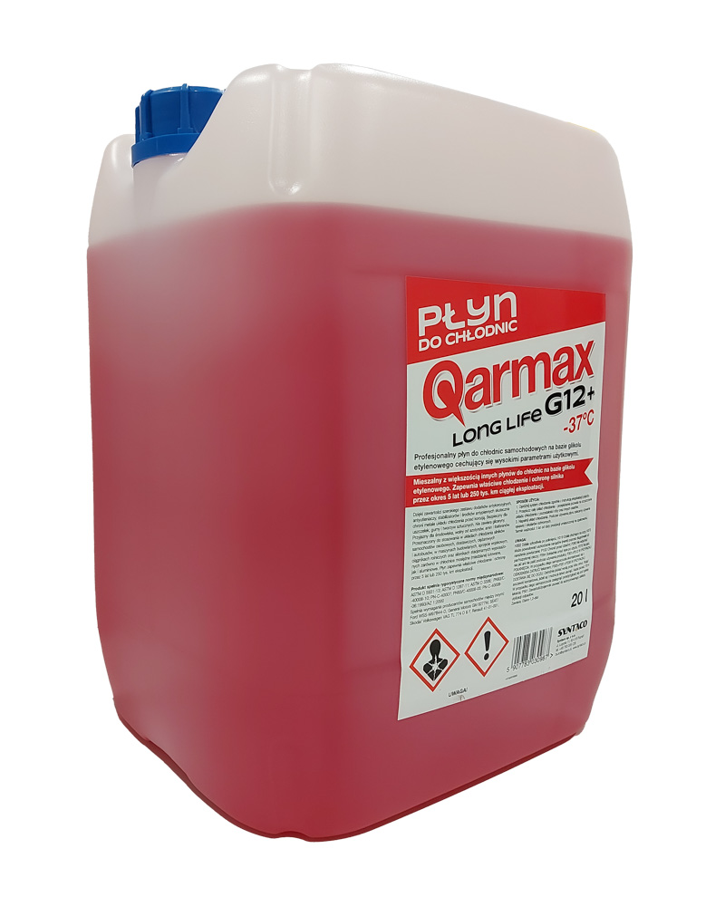 QARMAX PŁYN DO CHŁODNIC G12+ RÓŻOWY 20L 3