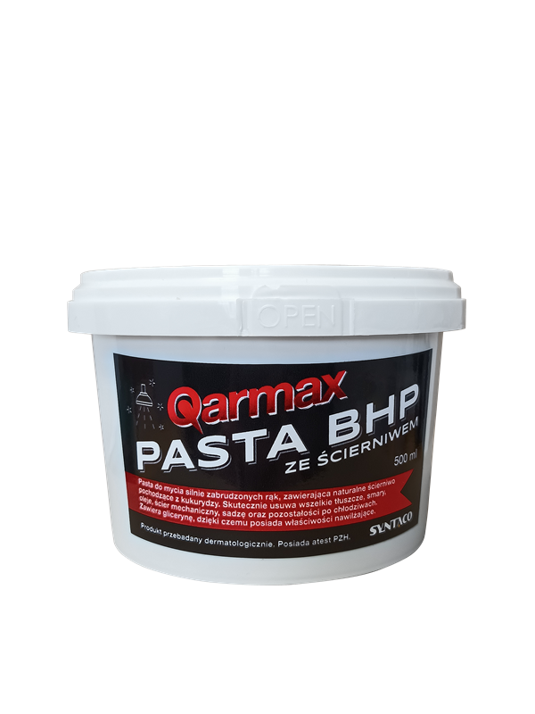Qarmax Pasta BHP do rąk ze ścierniwem 500 ml
