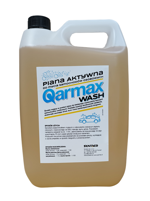 QARMAX PIANA AKTYWNA DO MYCIA SAMOCHODÓW OSOBOWYCH 5L